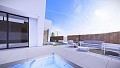 Contemporary 3 bed villas with swimming pool, large solarium and parking in Daft on Spain 