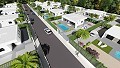 Modern Independent villas with private pool,3 bedrooms,2 bathrooms on 550 m2 plot in Daft on Spain 