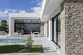 Modern Independent villas with private pool,3 bedrooms,2 bathrooms on 550 m2 plot in Daft on Spain 