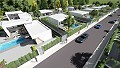 Modern Independent villas with private pool,3 bedrooms,2 bathrooms on 550 m2 plot in Daft on Spain 