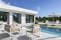 Modern Independent villas with private pool,3 bedrooms,2 bathrooms on 550 m2 plot in Daft on Spain 